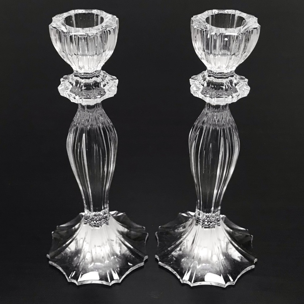 Vintage Crystal Candle Holder